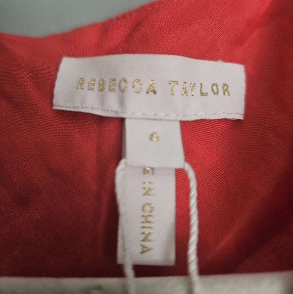 Rebecca Taylor Coral Puff Sleeve Peplum Blouse - Picture 6 of 8